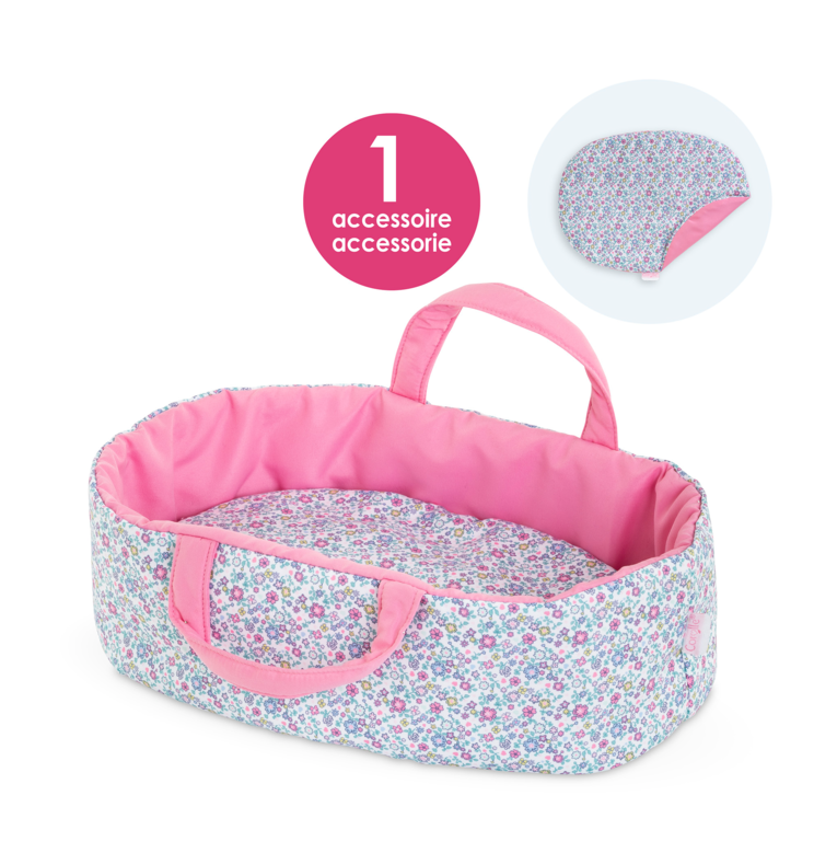 Bébé Calin Capucine et Couffin Floral