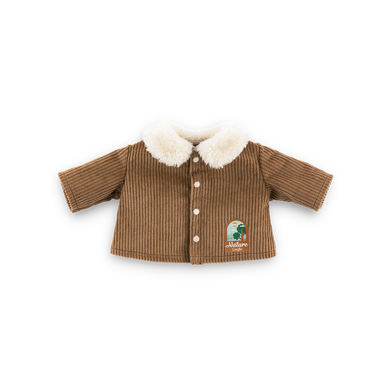 Veste Velours Petit Explorateur  pour poupon 30 cm