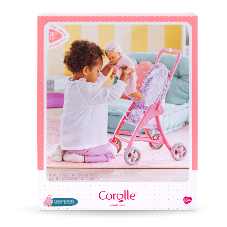 Poussette Florale pour poupon 30 cm