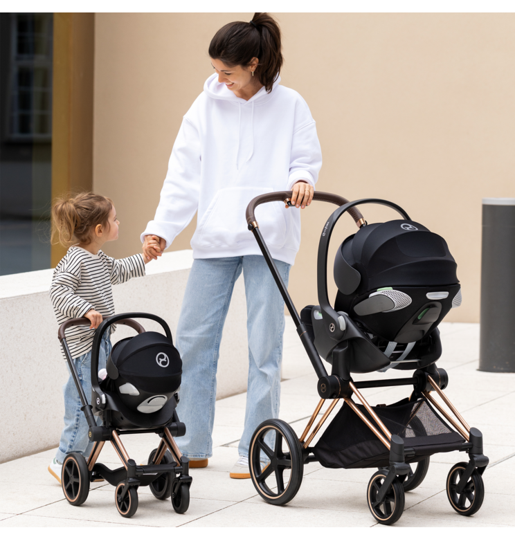 Porte-Poupon Cybex 2 en 1 noir pour poupon 36 et 42 cm