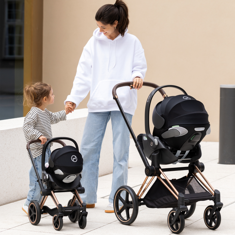 Porte-Poupon Cybex 2 en 1 noir pour poupon 36 et 42 cm