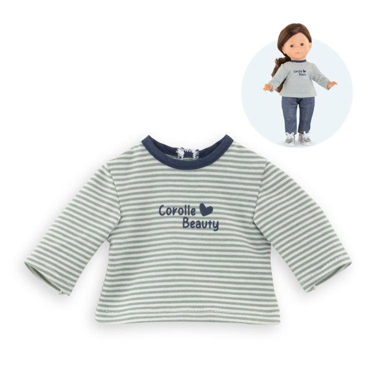 T-Shirt Rayé Manches Longues pour poupée ma Corolle