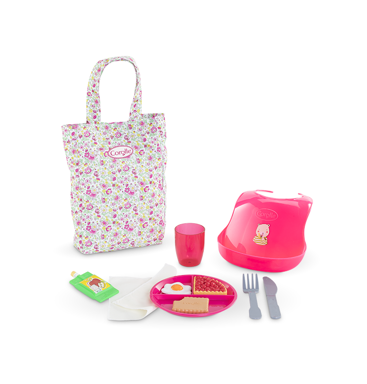 Grand coffret repas pour poupon 36/42 cm