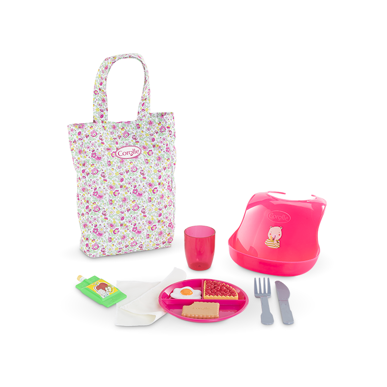 Grand coffret repas pour poupon 36/42 cm