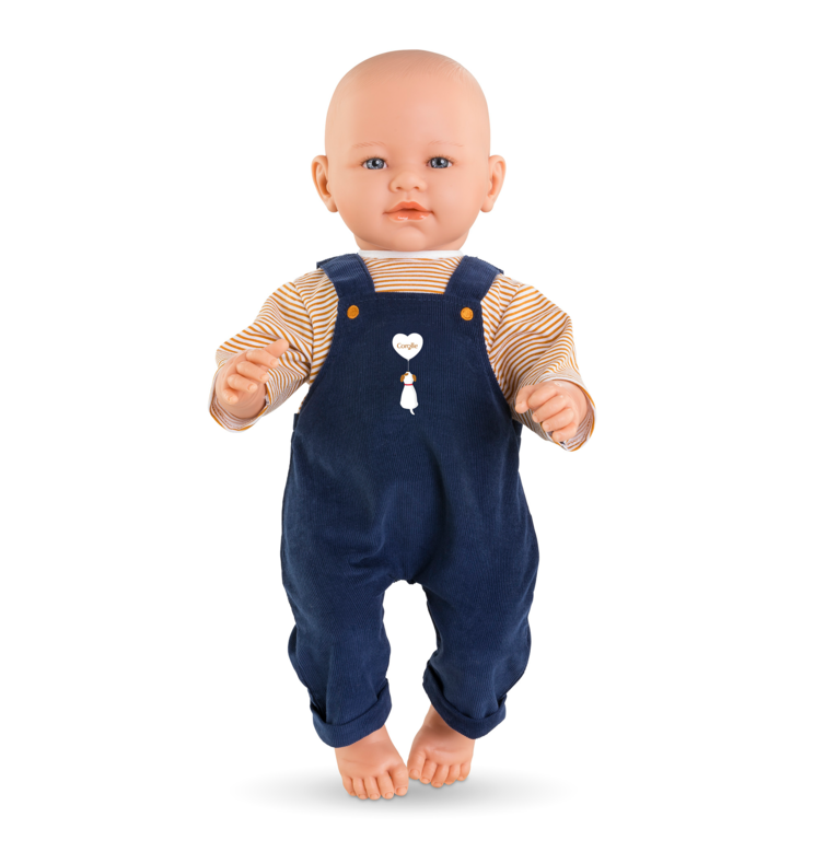 Poupon Rose et Salopette Marine