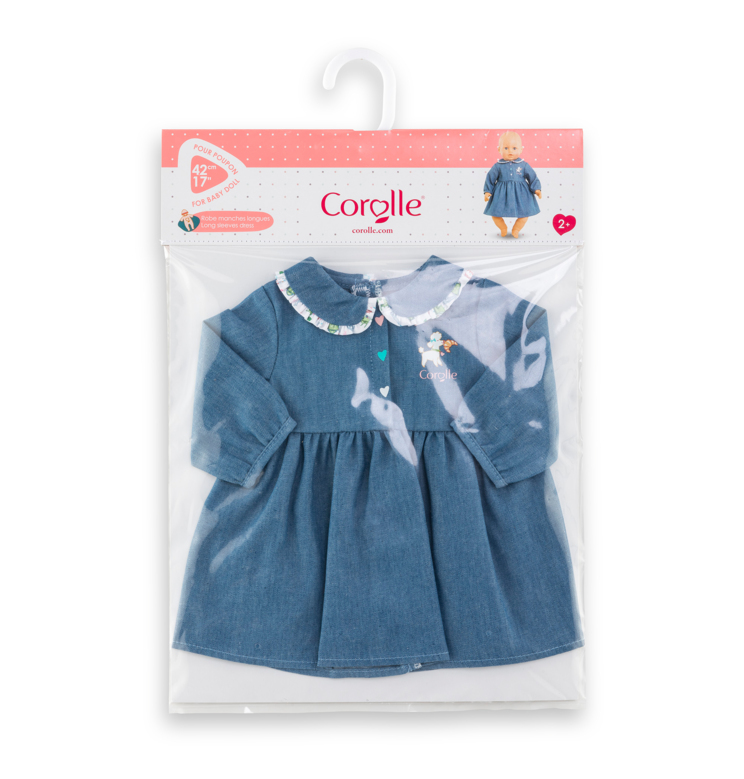 Robe Week-end à Paris pour poupon 42 cm