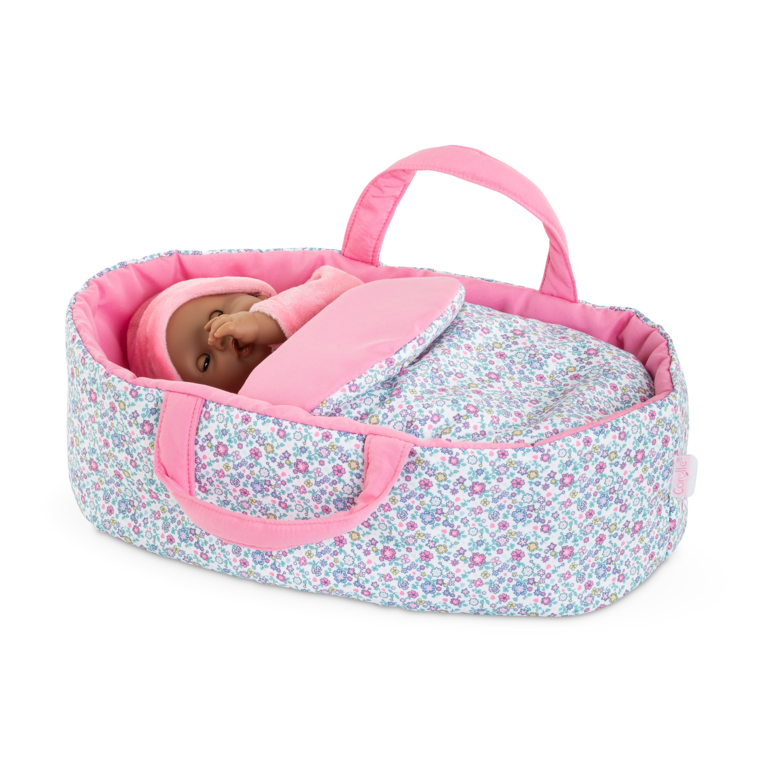 Couffin Floral pour poupon 30 cm