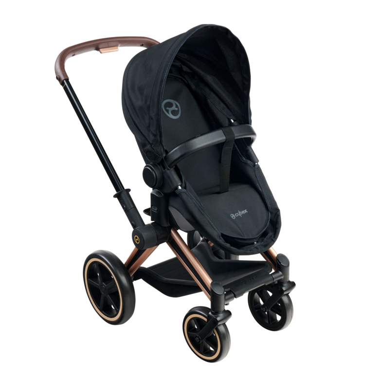 Landau 3 en 1 Cybex Priam Noir pour poupon 36 / 42 / 52 cm