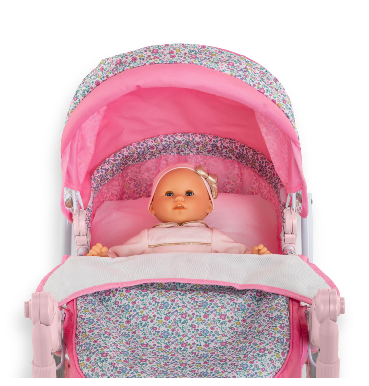 Landau Floral pour poupons 36 / 42 et 52 cm