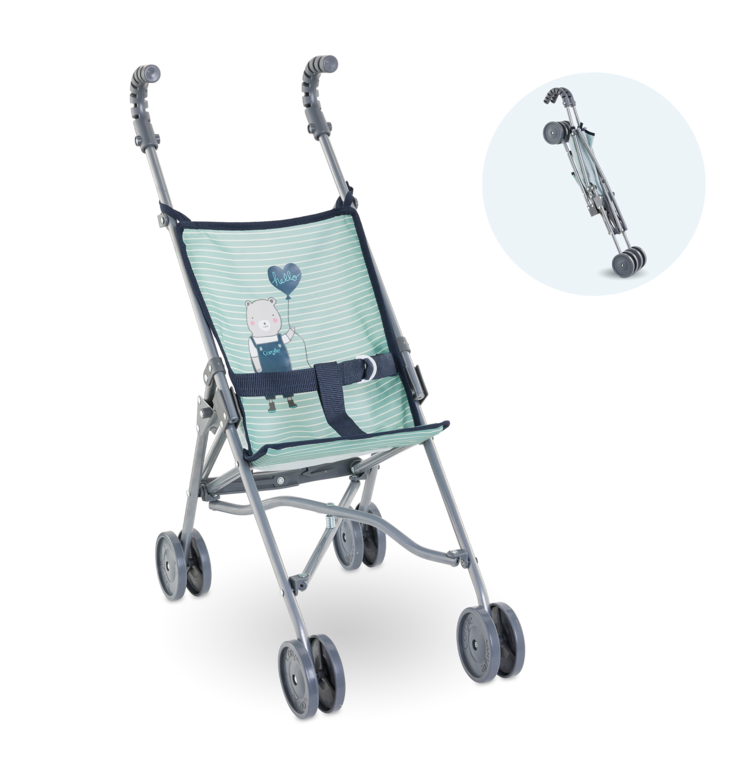 Poussette Canne Sauge pour poupon 36/42/52 cm