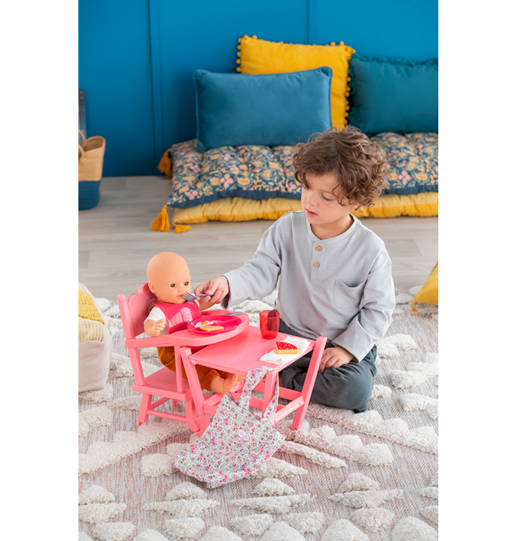 Grand coffret repas pour poupon 36/42 cm