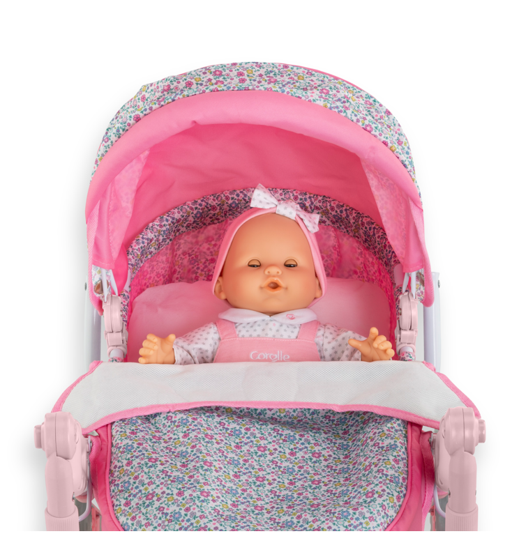 Landau Floral pour poupons 36 / 42 et 52 cm