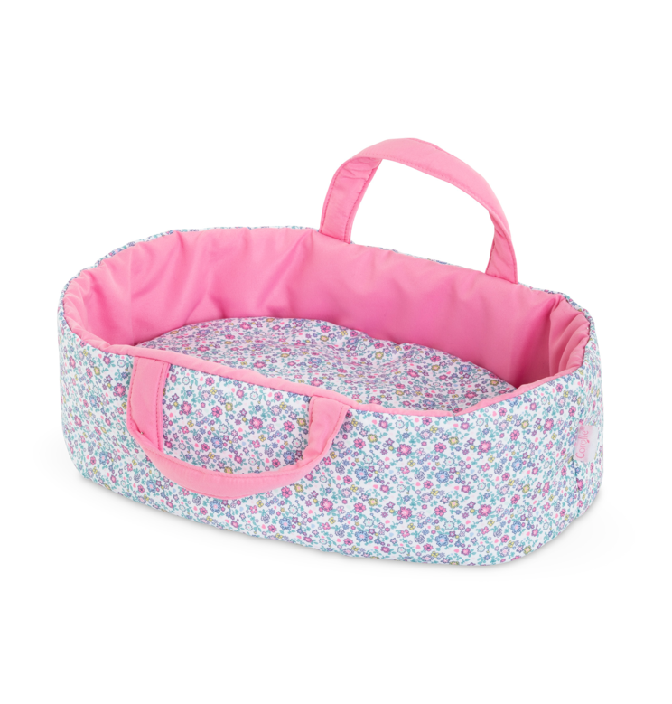 Couffin Floral pour poupon 30 cm