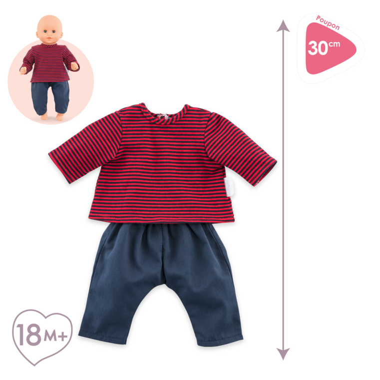 Mon Dressing Coloré pour poupon 30 cm