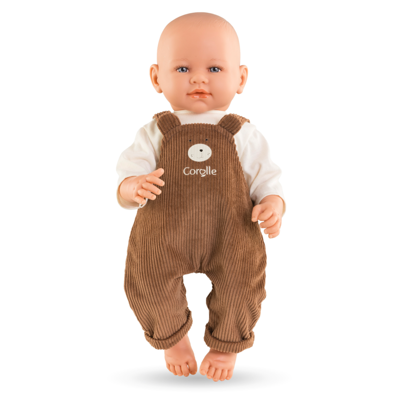 T-Shirt & Salopette Ours Petit Explorateur pour poupon 42 cm