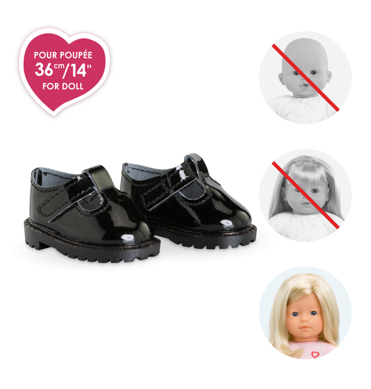 Babies vernies noires pour poupée ma Corolle