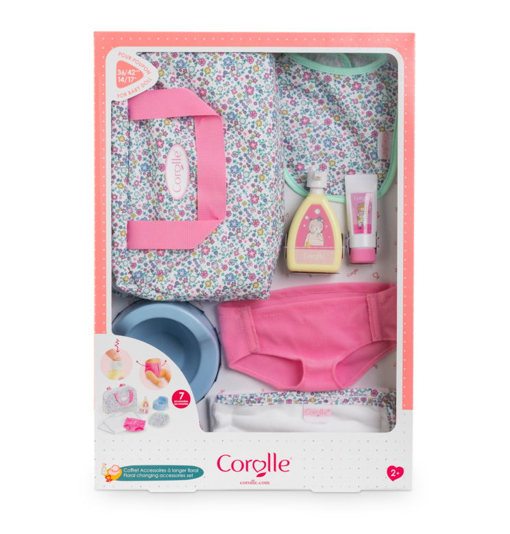 Coffret Accessoires à Langer Floral 36 et 42 cm