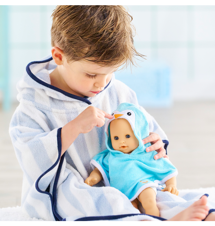 Poupon Paul fait pipi et Cape de Bain Pingouin