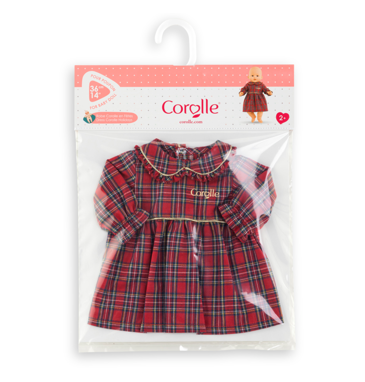 Robe Corolle en Fêtes pour poupon 36 cm