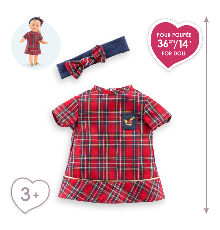 Robe et Bandeau Corolle en Fêtes pour poupée ma Corolle