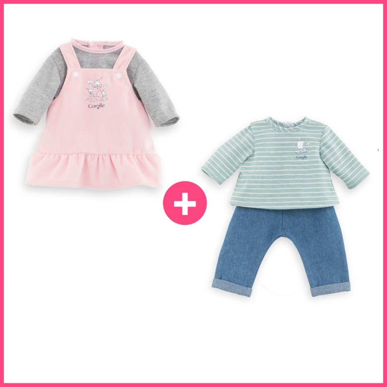 Dressing  Bords de Loire pour poupon 36 cm