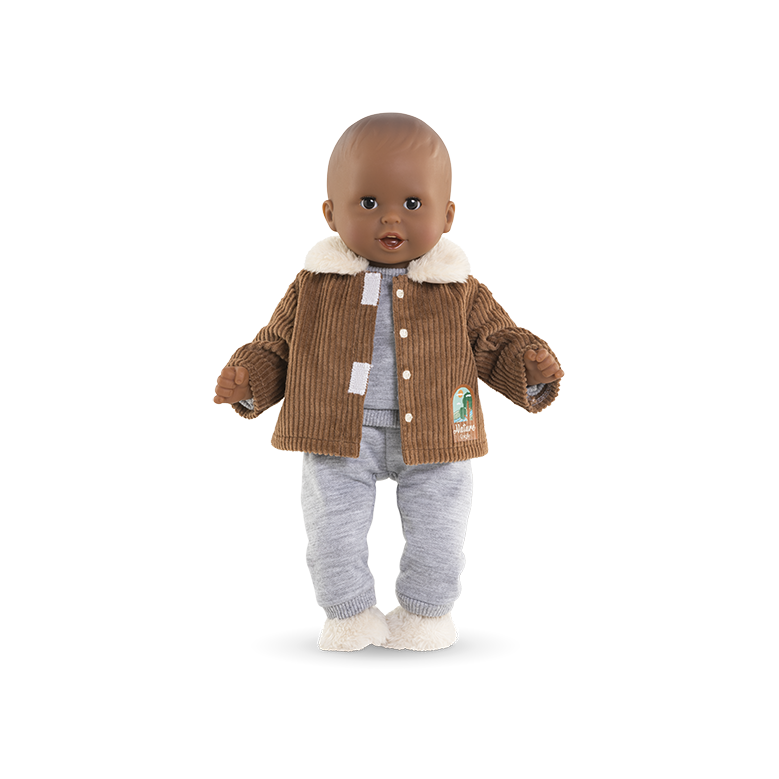 Veste Velours Petit Explorateur  pour poupon 30 cm