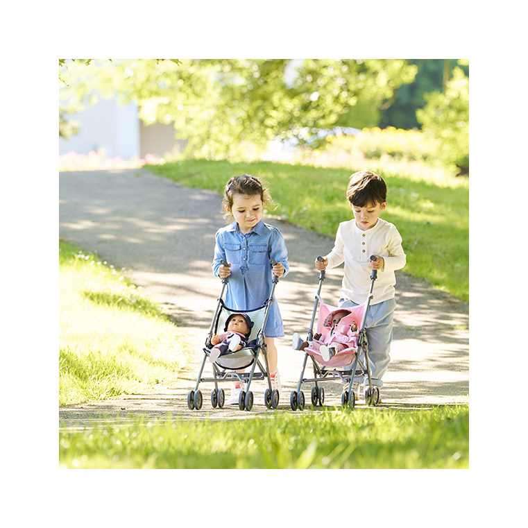 Poussette Canne Sauge pour poupon 36/42/52 cm