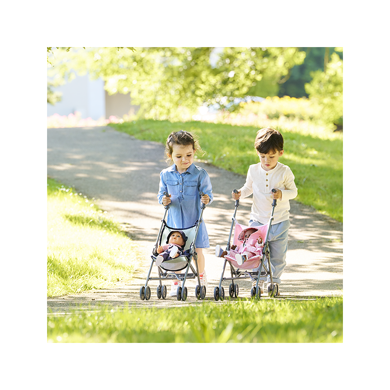 Poussette Canne Sauge pour poupon 36/42/52 cm