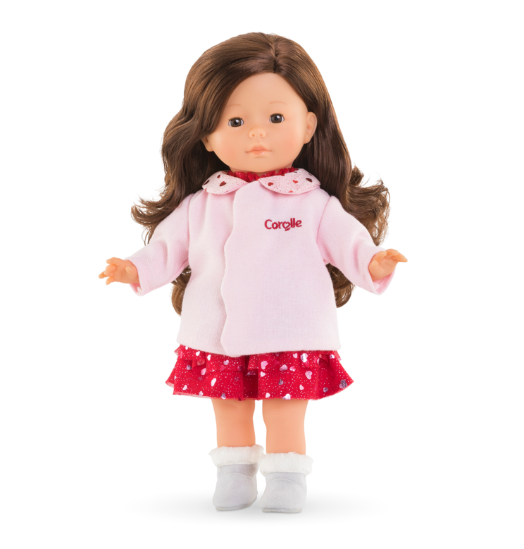 Manteau Pétales de Cœurs pour poupée ma Corolle