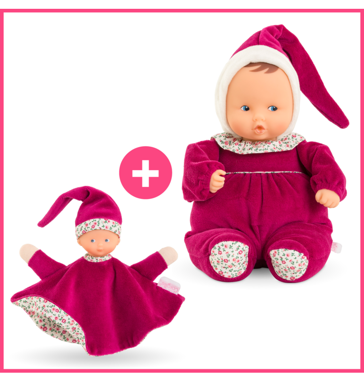 Doudous Tidoudou & Babipouce Rose Grenadine