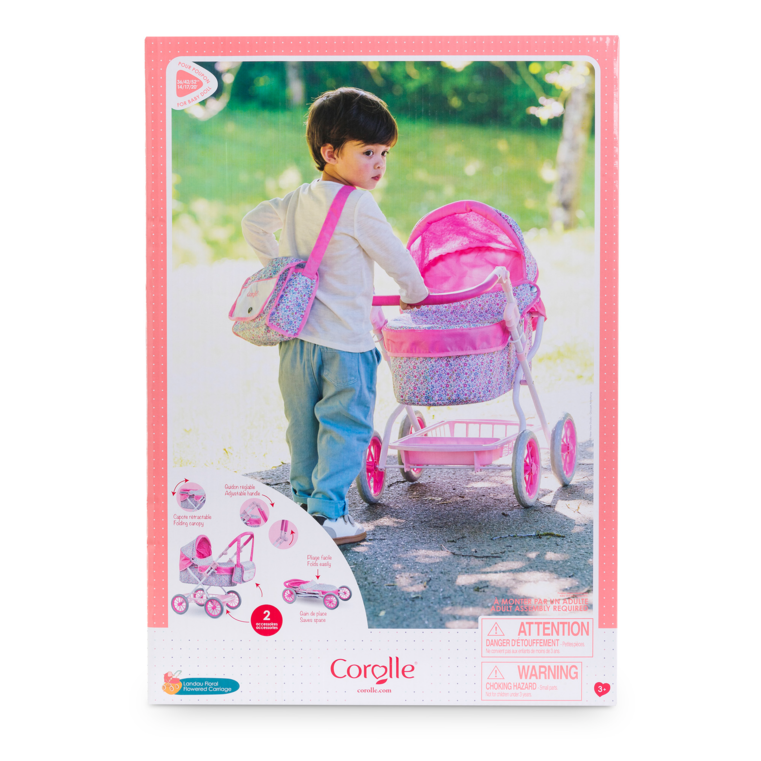 Landau Floral pour poupons 36 / 42 et 52 cm