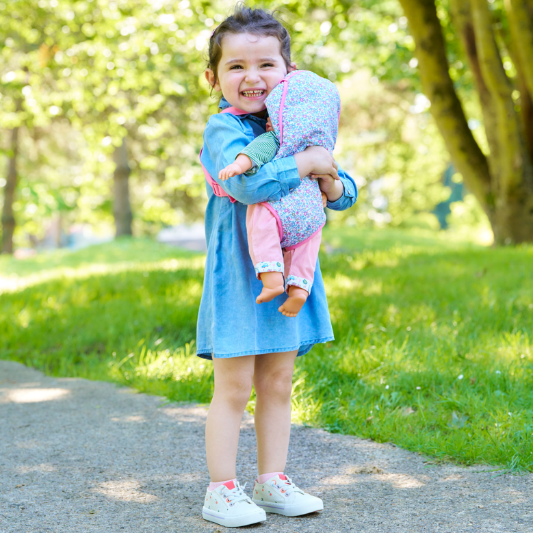 Porte-bébé Floral pour poupon 36 et 42 cm