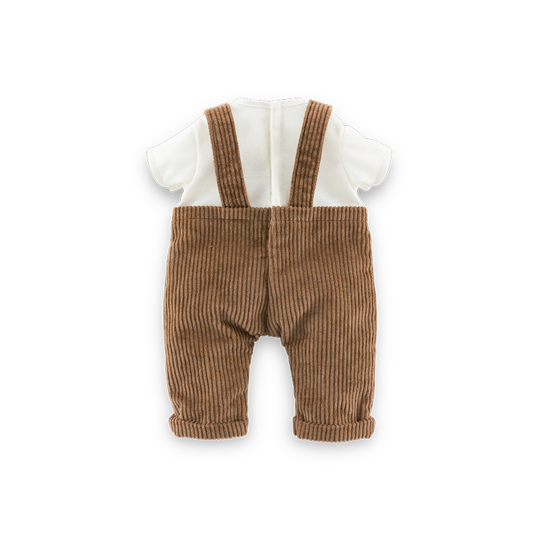 T-Shirt & Salopette Ours Petit Explorateur pour poupon 30 cm