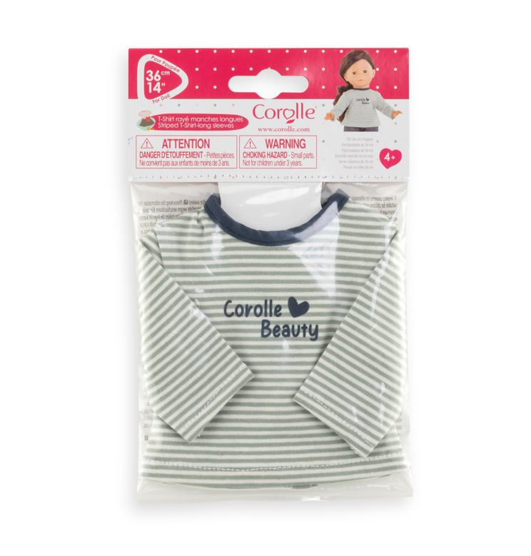 T-Shirt Rayé Manches Longues pour poupée ma Corolle