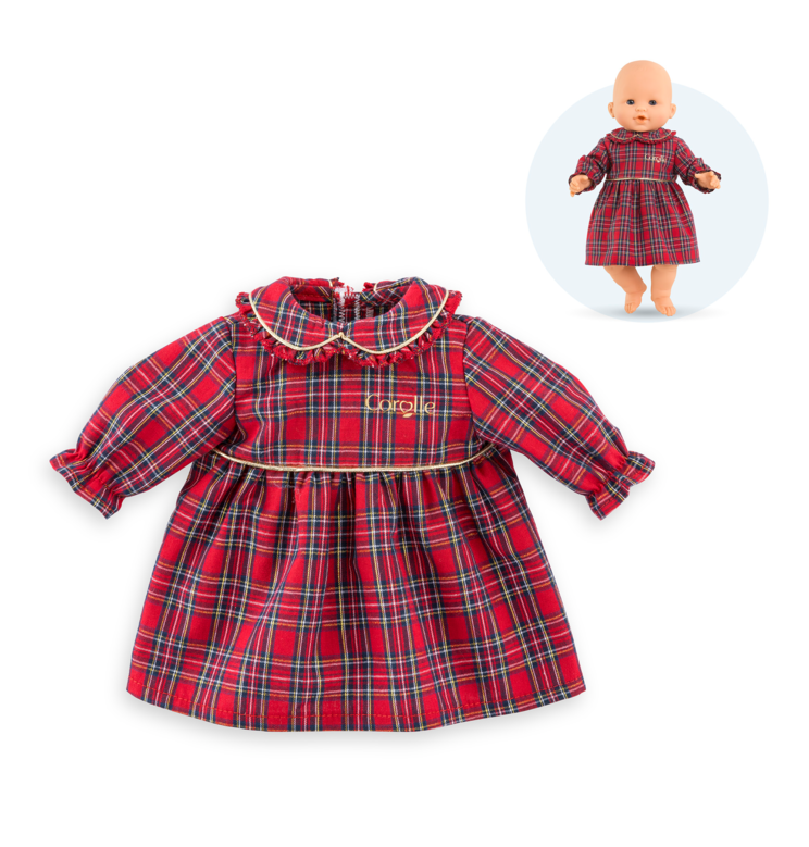 Robe Corolle en Fêtes pour poupon 36 cm