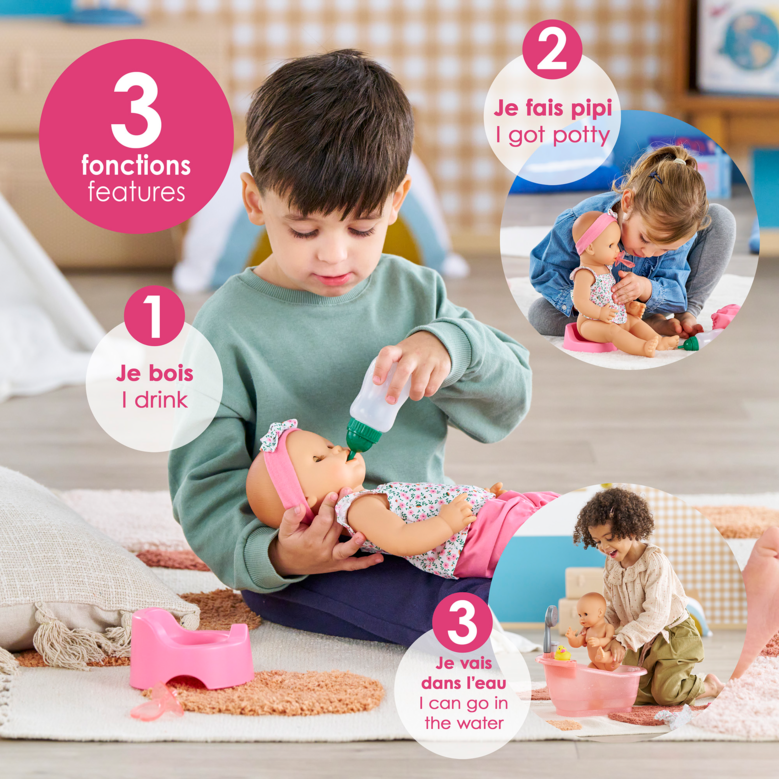 Poupon Emma fait pipi - Fleurie