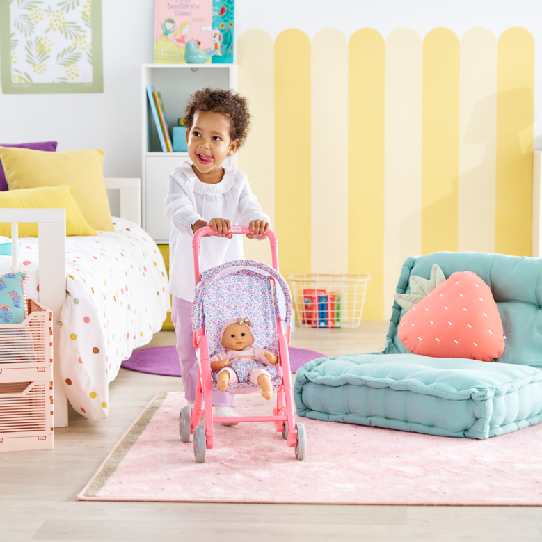 Poussette Florale pour poupon 30 cm