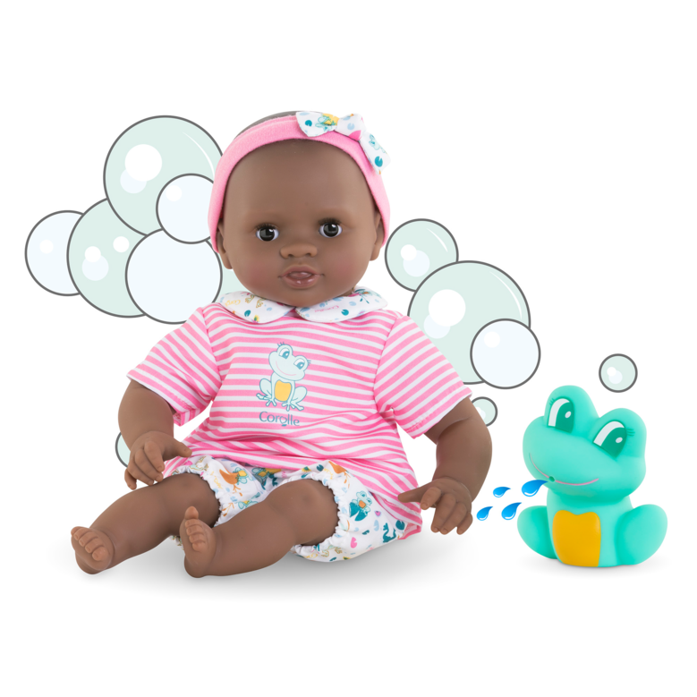 Poupon Bébé Bain Alyzée - Grenouille