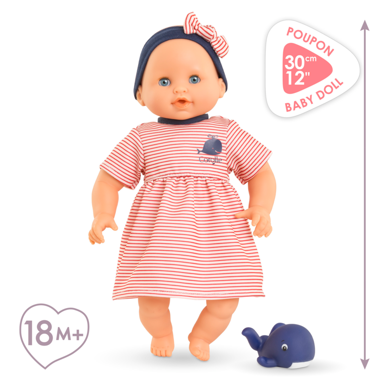 Poupon Bébé Bain Calypso - Baleine