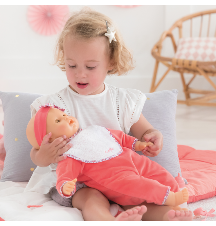 Lila Chérie se balade en Poussette Canne Rose