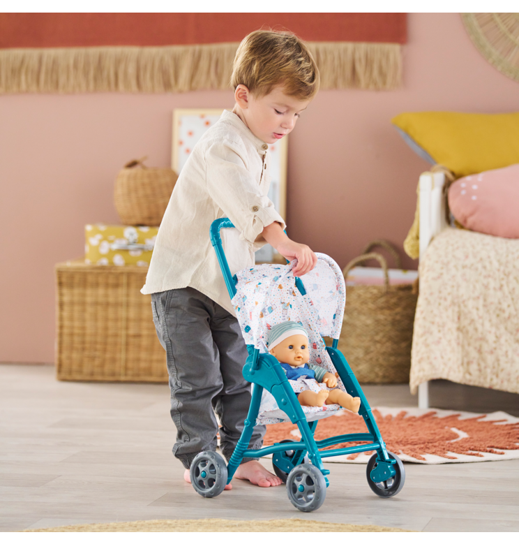 Poussette Oursons pour poupon 30 cm