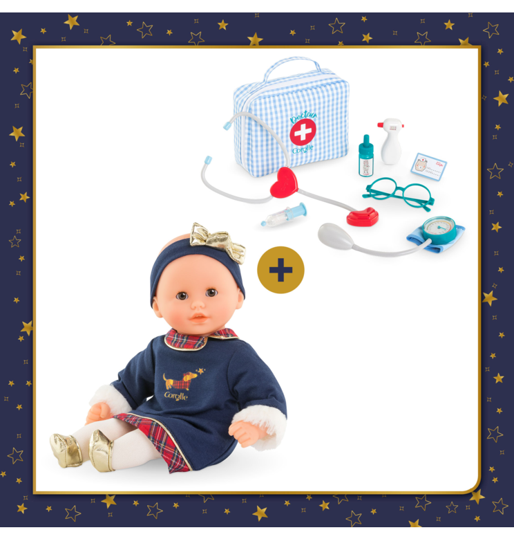Mon Bébé Calin Margaux Corolle en Fêtes et Valise Docteur