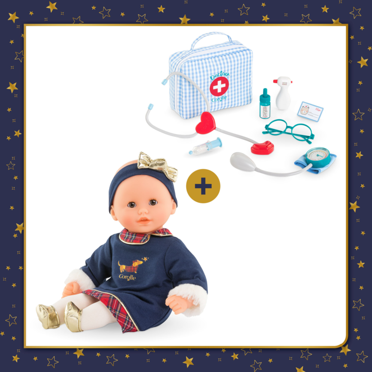 Mon Bébé Calin Margaux Corolle en Fêtes et Valise Docteur