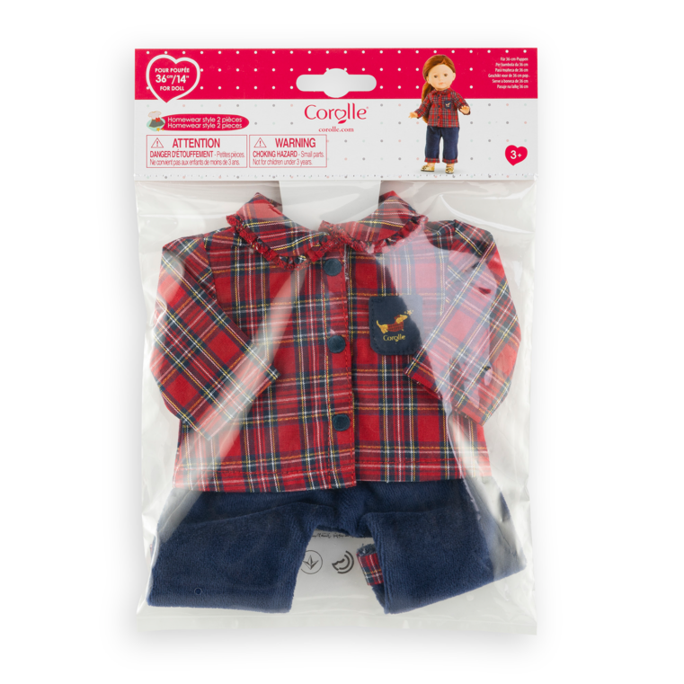 Ensemble Homewear 2 pièces Corolle en Fêtes pour poupée ma Corolle