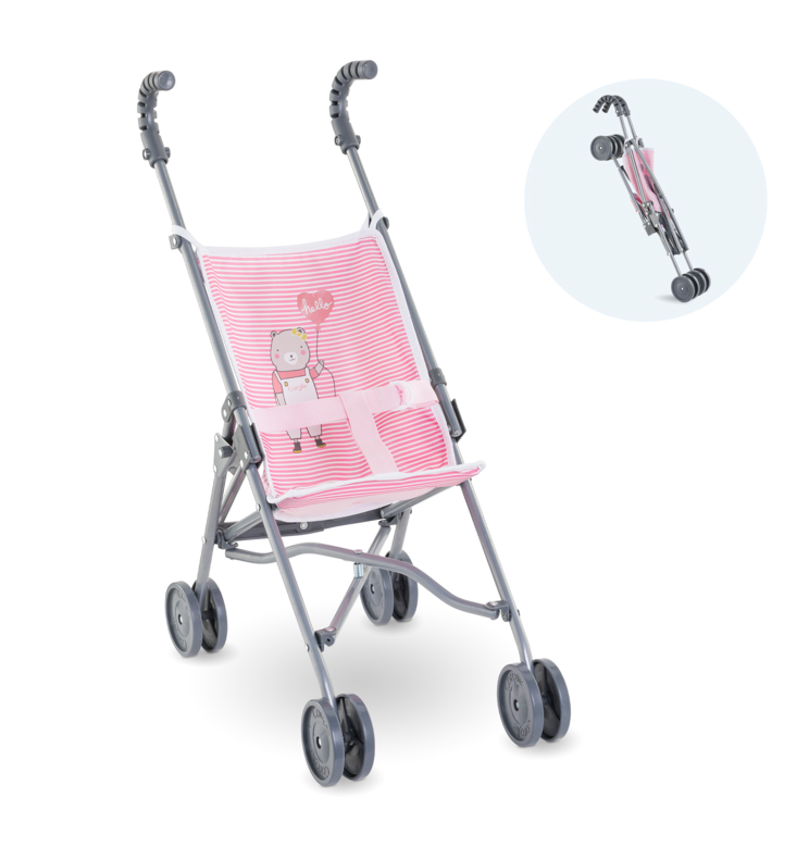 Lila Chérie se balade en Poussette Canne Rose