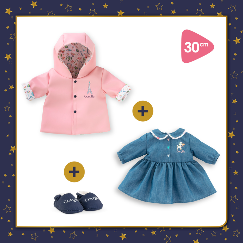 Mon Dressing Week-end à Paris pour poupon 30 cm