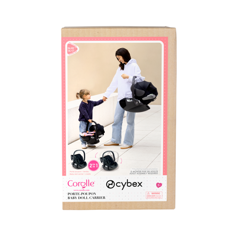 Poupon Rose et Porte-Poupon Cybex Noir