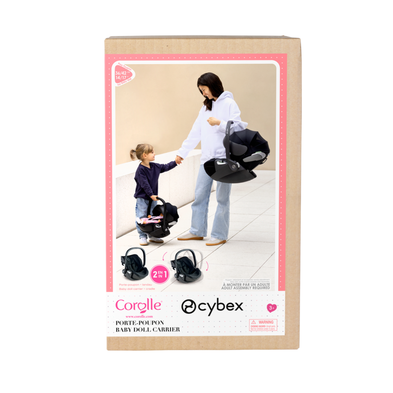 Poupon Rose et Porte-Poupon Cybex Noir