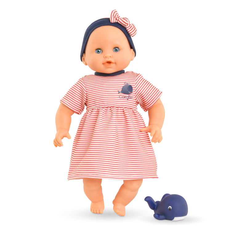 Poupon Bébé Bain Calypso - Baleine