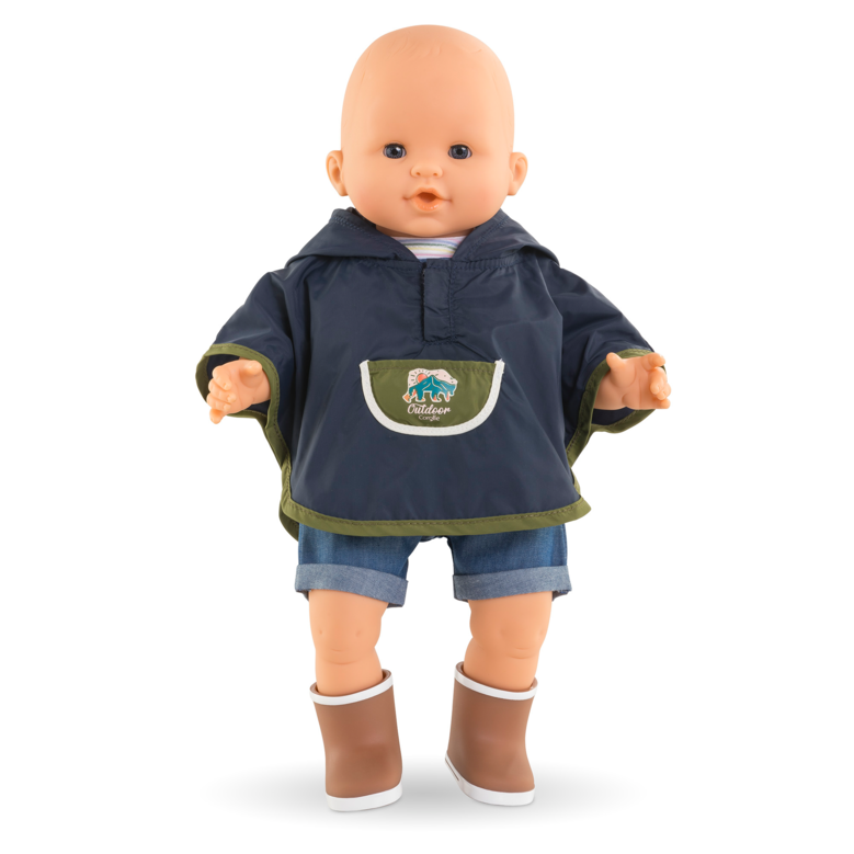 Poncho De Pluie Petit Explorateur pour poupon 36 cm